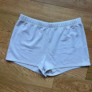 Aritzia tna terry fleece light pink sweat shorts xl cozy lounge shorts